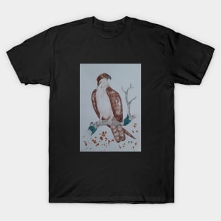 Eagle painting, bird art, bird painting T-Shirt